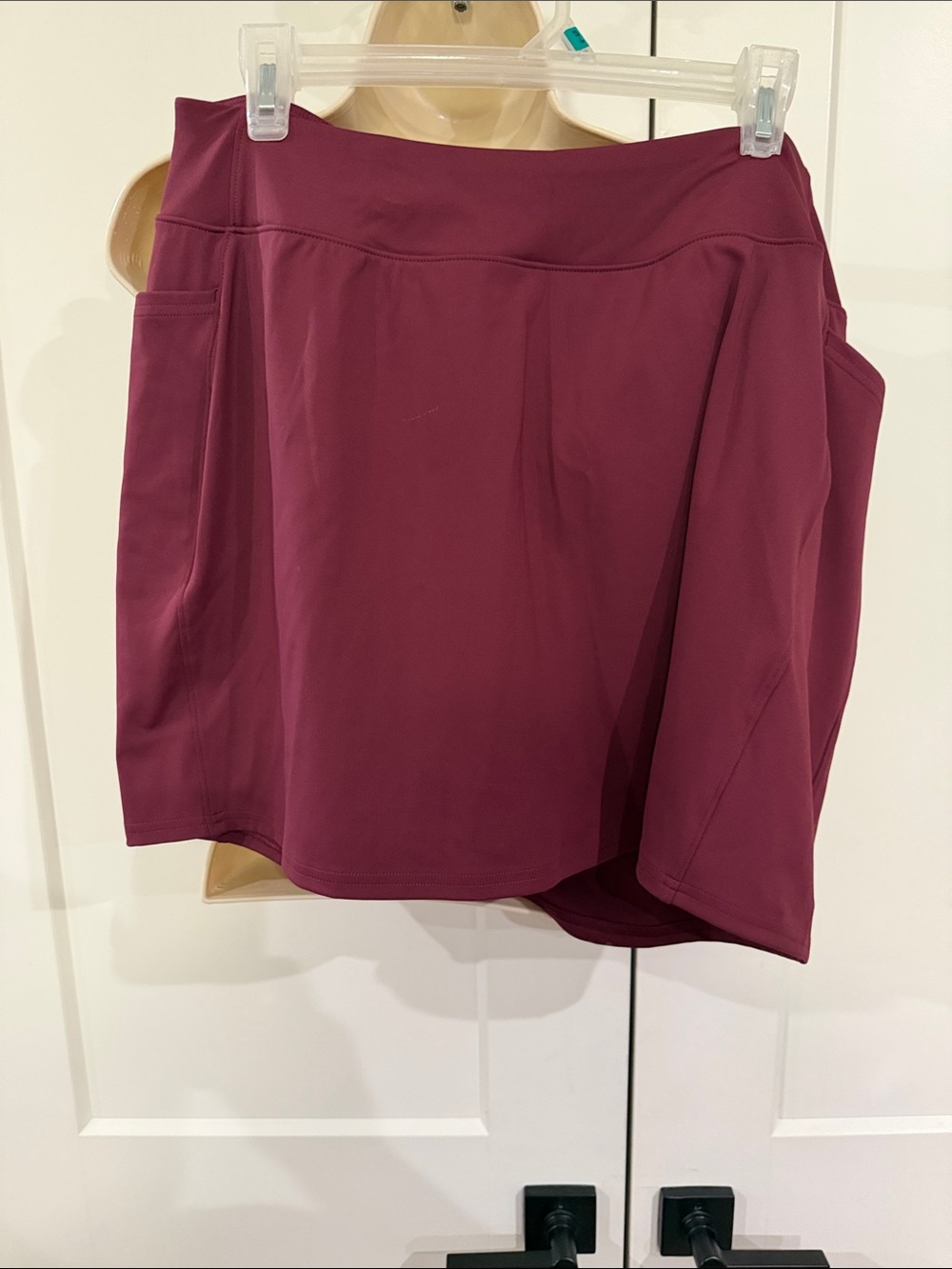 NWT Tek Gear Burgundy Athletic Skort with Side Pockets SIZE xxl